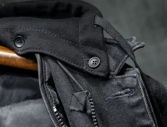 Hooded Winter Denim Jacket