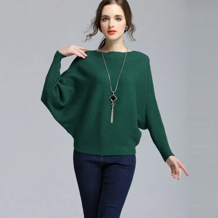 Chic Women's Long-Sleeve Knit Pullover