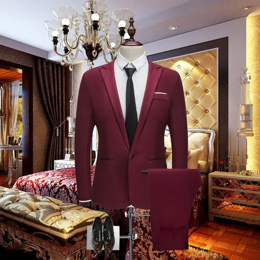 Luxury Spandex Blend Suit Set