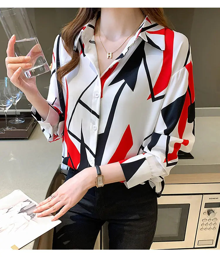 Chic Chiffon Korean Office Blouse