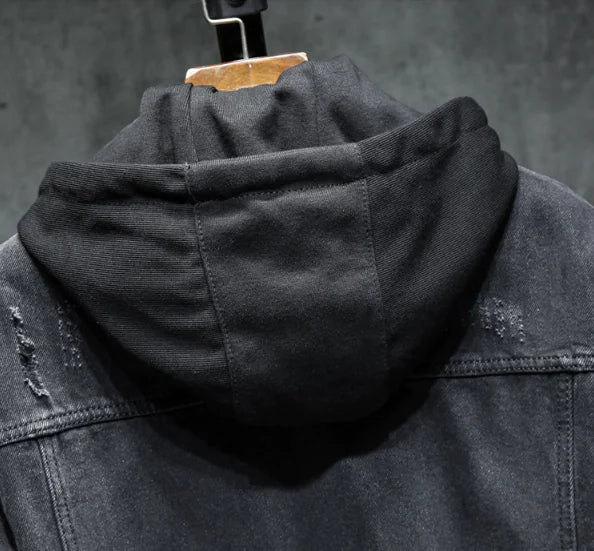 Hooded Winter Denim Jacket